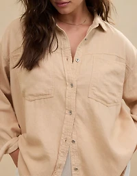 Aerie Anytime Fave Twill Shirt