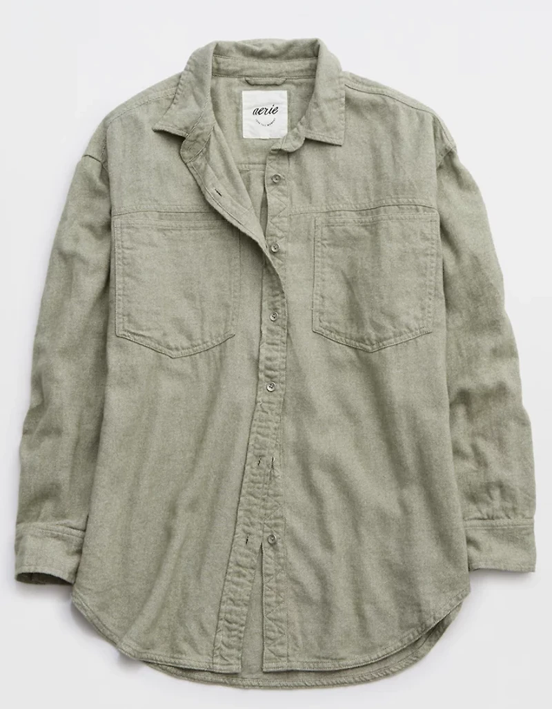 Aerie Anytime Fave Twill Shirt