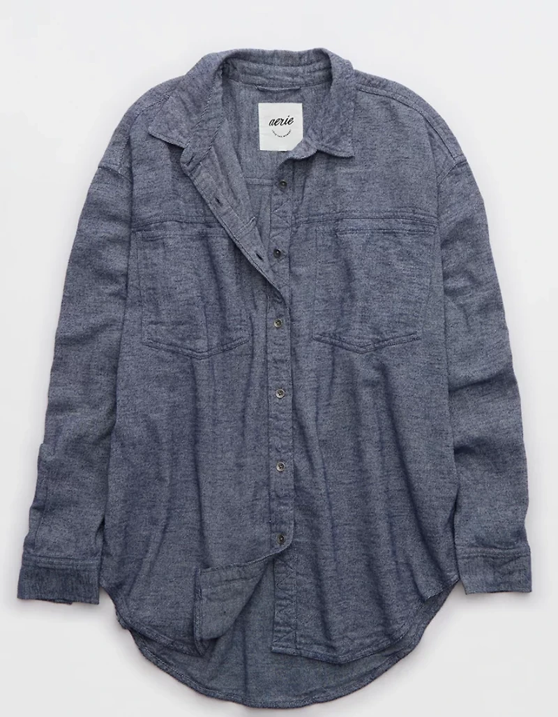 Aerie Anytime Fave Twill Shirt