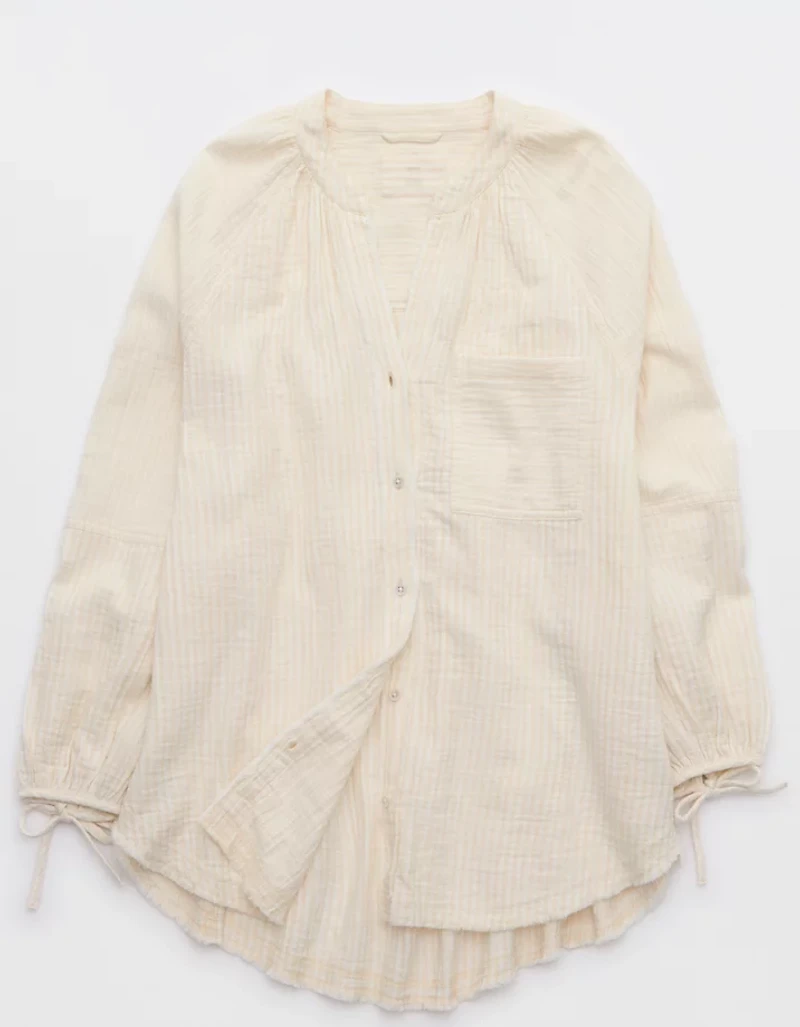 Aerie Daybreak Coverup Shirt
