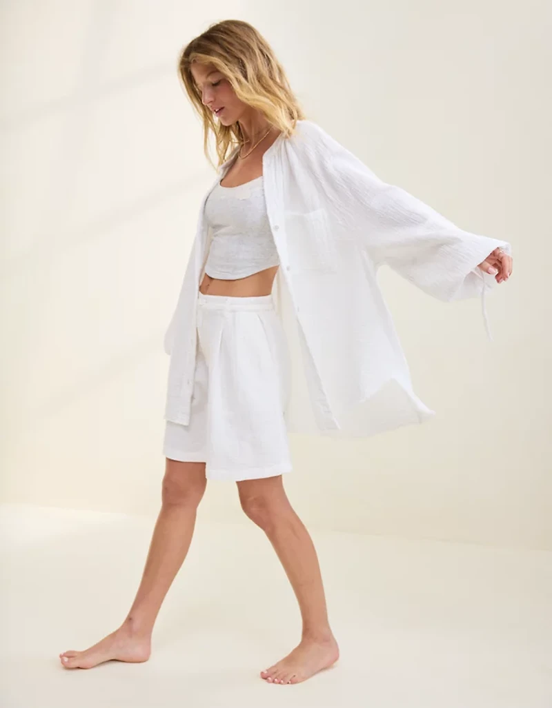 Aerie Daybreak Coverup Shirt
