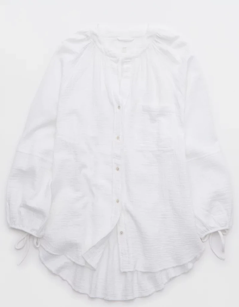 Aerie Daybreak Coverup Shirt