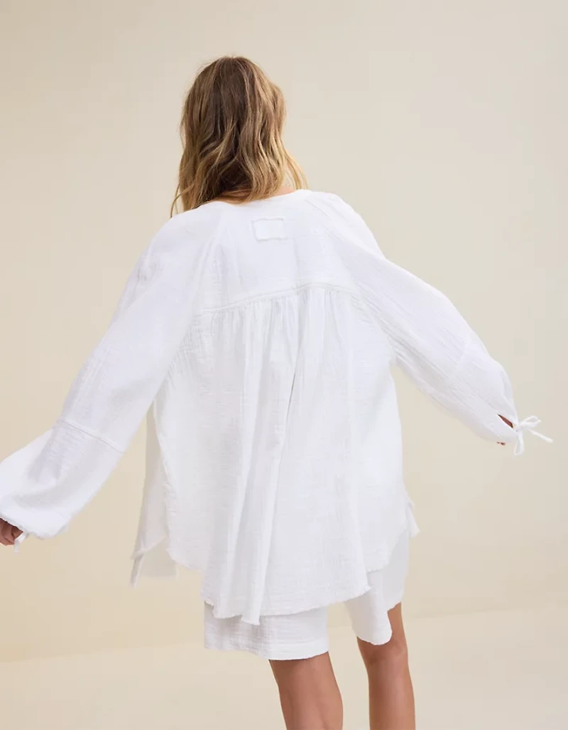 Aerie Daybreak Coverup Shirt
