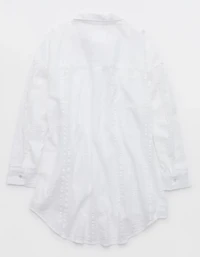 Aerie Seersucker Coverup Shirt