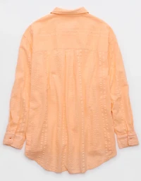 Aerie Seersucker Coverup Shirt
