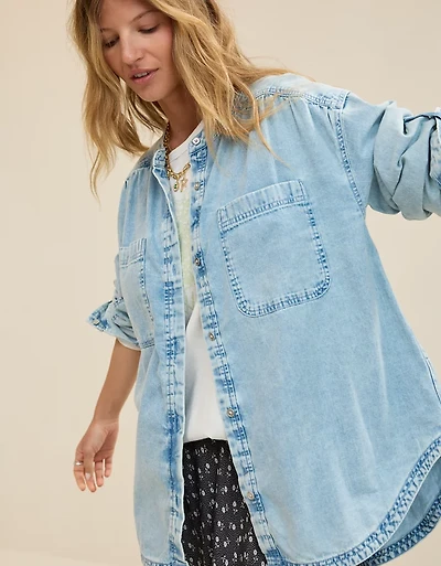 Aerie Roll With It Button Down Shirt