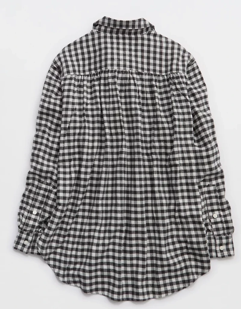 Aerie Anytime Fave Flannel Button Down Shirt