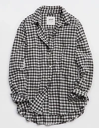 Aerie Anytime Fave Flannel Button Down Shirt