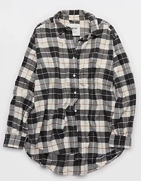 Aerie Anytime Fave Flannel Button Down Shirt