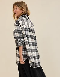 Aerie Anytime Fave Flannel Button Down Shirt