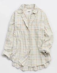 Aerie Anytime Fave Flannel Button Down Shirt