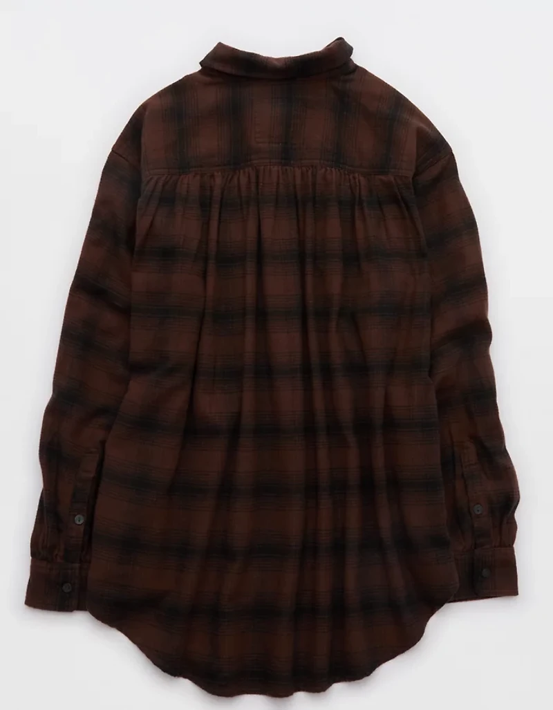 Aerie Anytime Fave Flannel Button Down Shirt