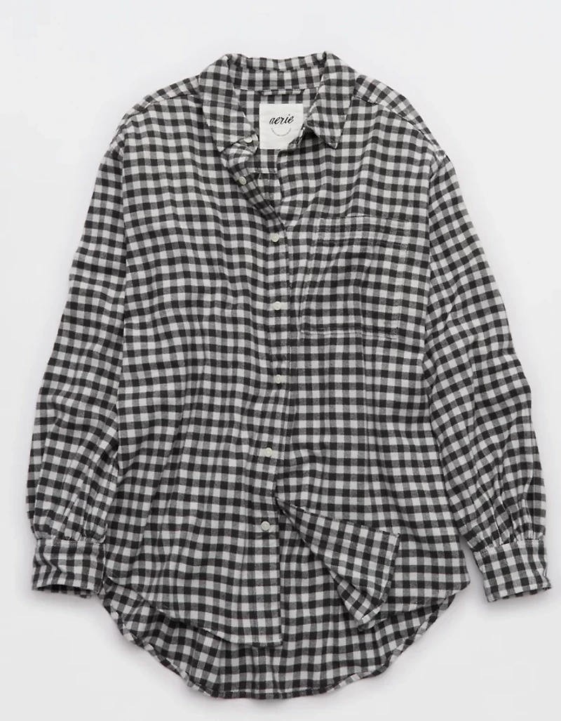 Aerie MagnaReady Adaptive Anytime Fave Flannel Shirt