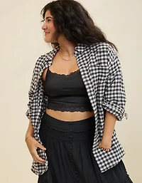 Aerie MagnaReady Adaptive Anytime Fave Flannel Shirt