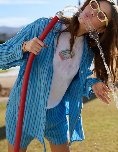 Aerie Day-Off Cover Up Shirt