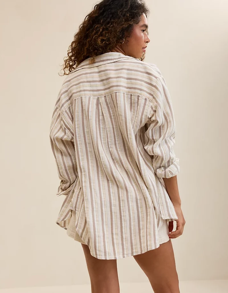 Aerie Day-Off Cover Up Shirt