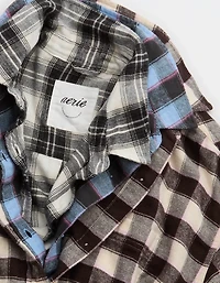 Aerie Anytime Fave Flannel Button Down Shirt