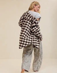Aerie Anytime Fave Flannel Button Down Shirt