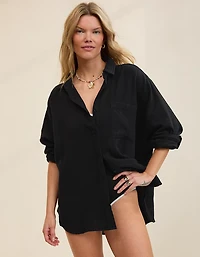 Aerie Day-Off Cover Up Shirt