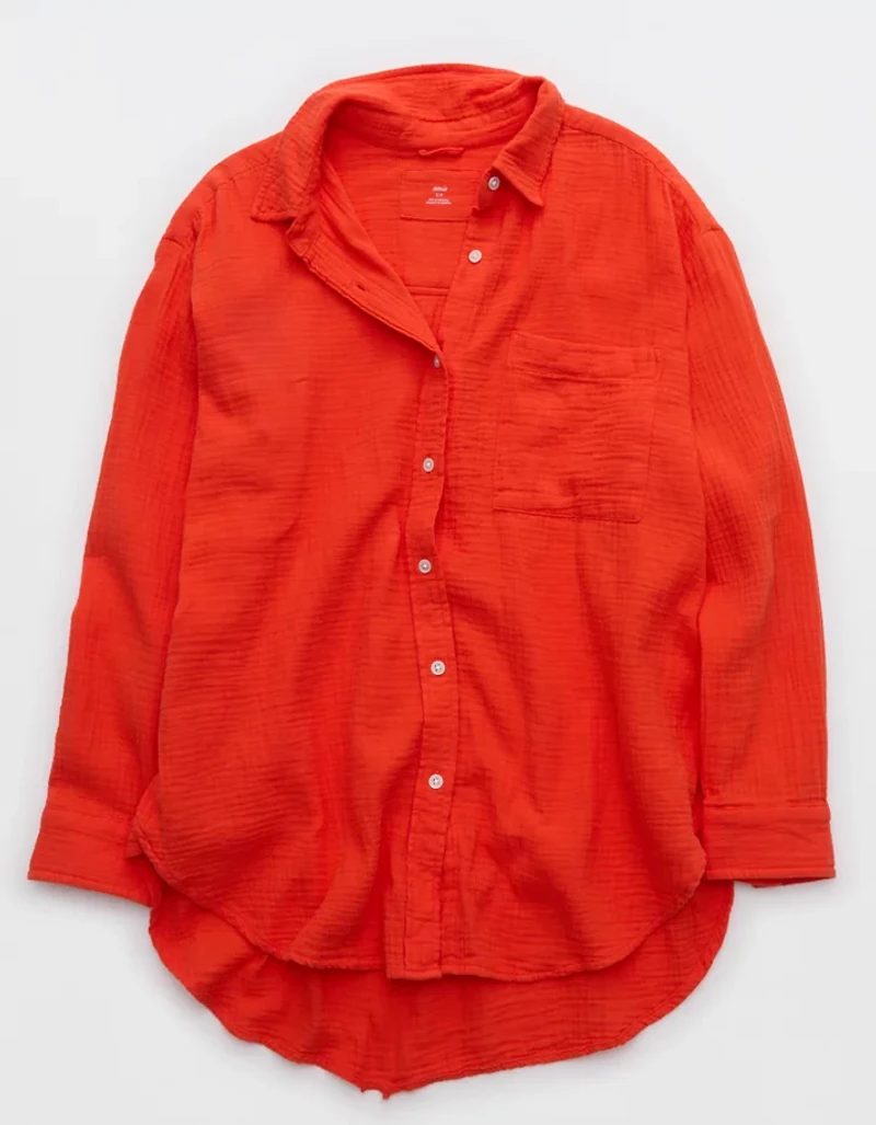 Aerie Day-Off Cover Up Shirt