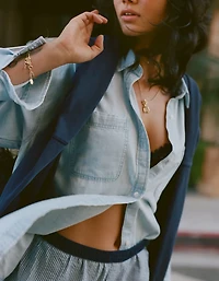 Aerie Anytime Fave Woven Shirt