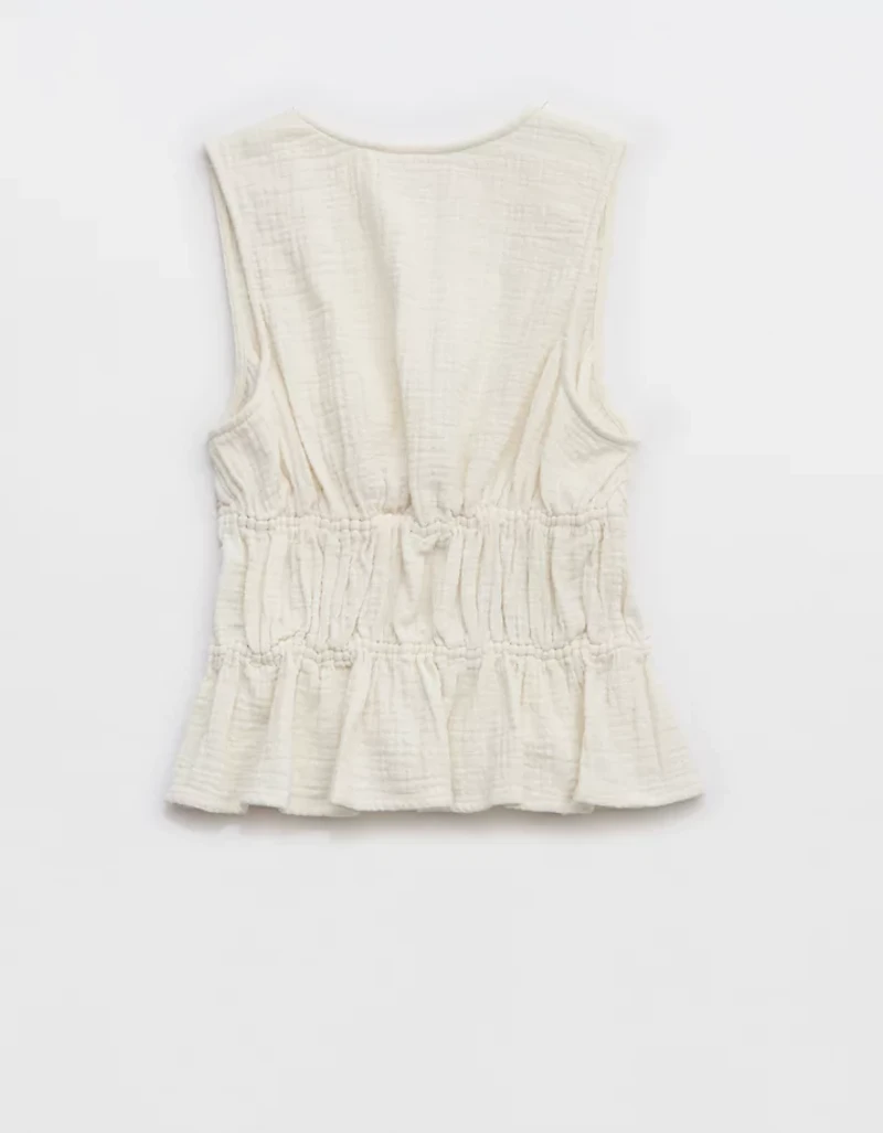 Aerie Tie Front Tank Top