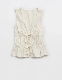 Aerie Tie Front Tank Top