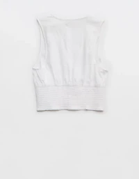 Aerie Linen Blend Vest