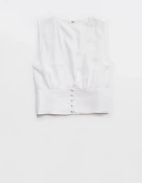 Aerie Linen Blend Vest