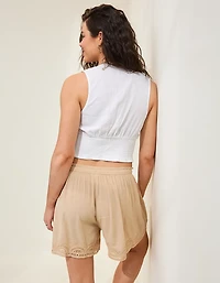 Aerie Linen Blend Vest