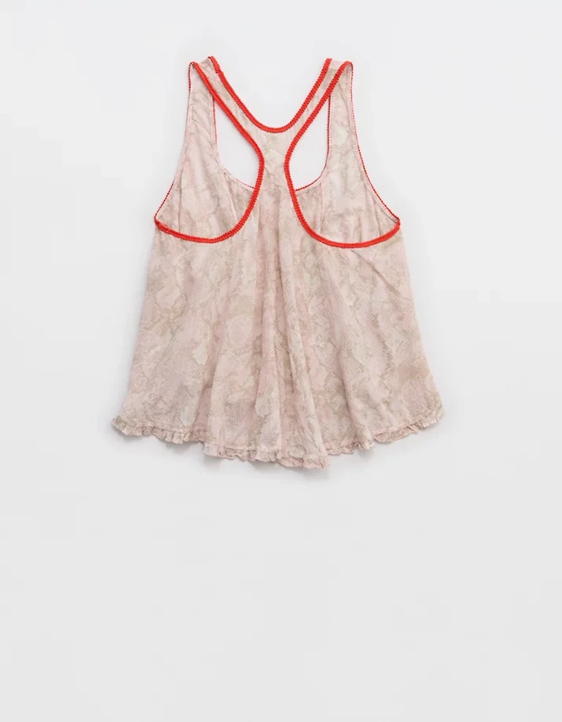 Aerie Woven Scoop Neck Tank Top