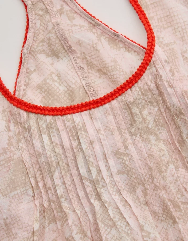 Aerie Woven Scoop Neck Tank Top