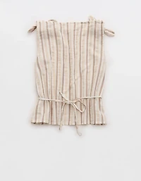 Aerie Day-Off Shoulder Tie Top