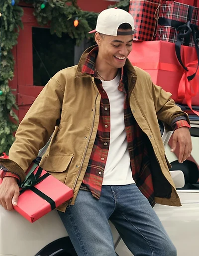 Manteau de style fermier en coutil AE