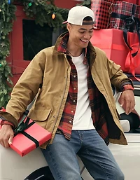 Manteau de style fermier en coutil AE