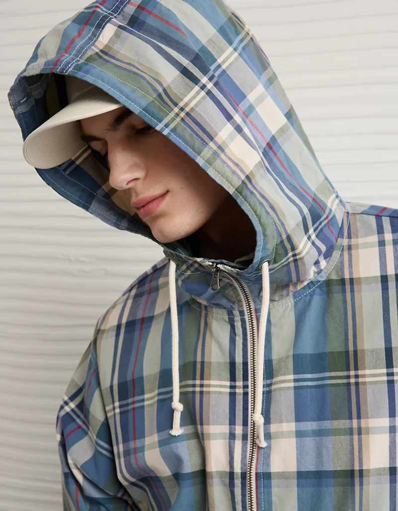 AE Plaid Anorak Jacket