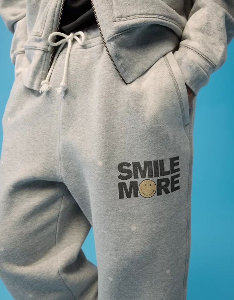 AE | Smiley® Heavyweight Open-Hem Sweatpant