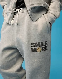 AE | Smiley® Heavyweight Open-Hem Sweatpant