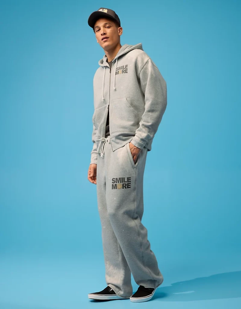 AE | Smiley® Heavyweight Open-Hem Sweatpant