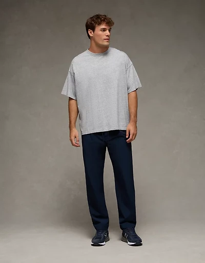 Pantalon à ceinture élastique plissé 24/7 AE