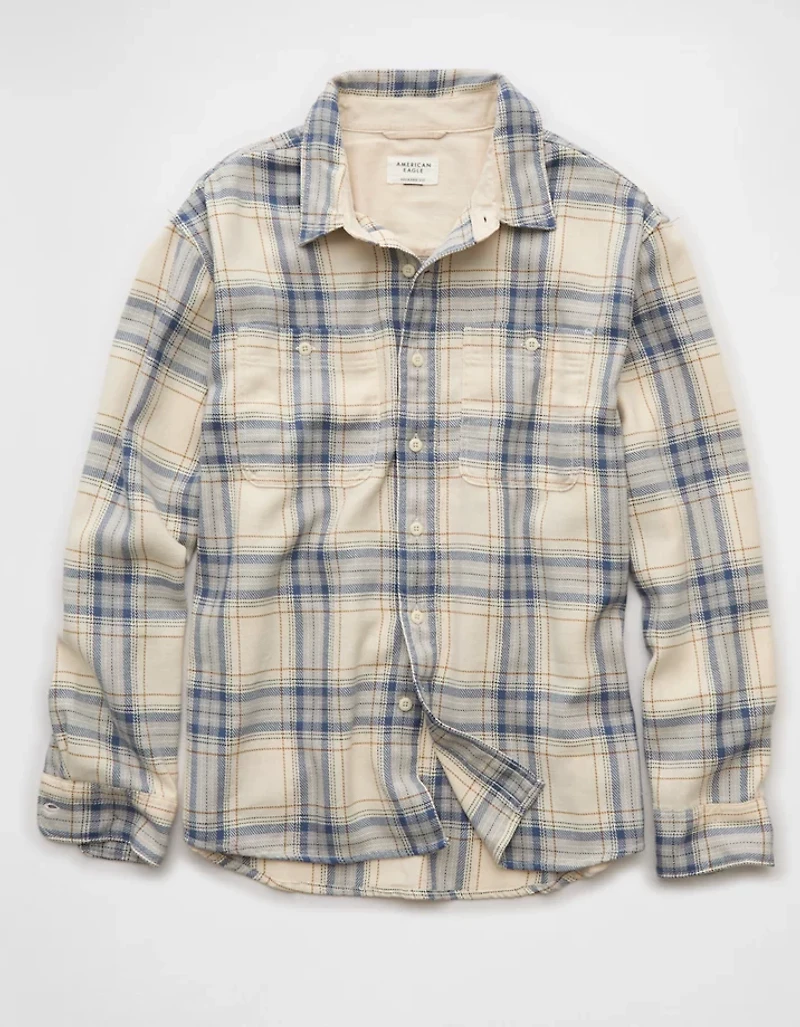 AE Textured Flannel Shirt