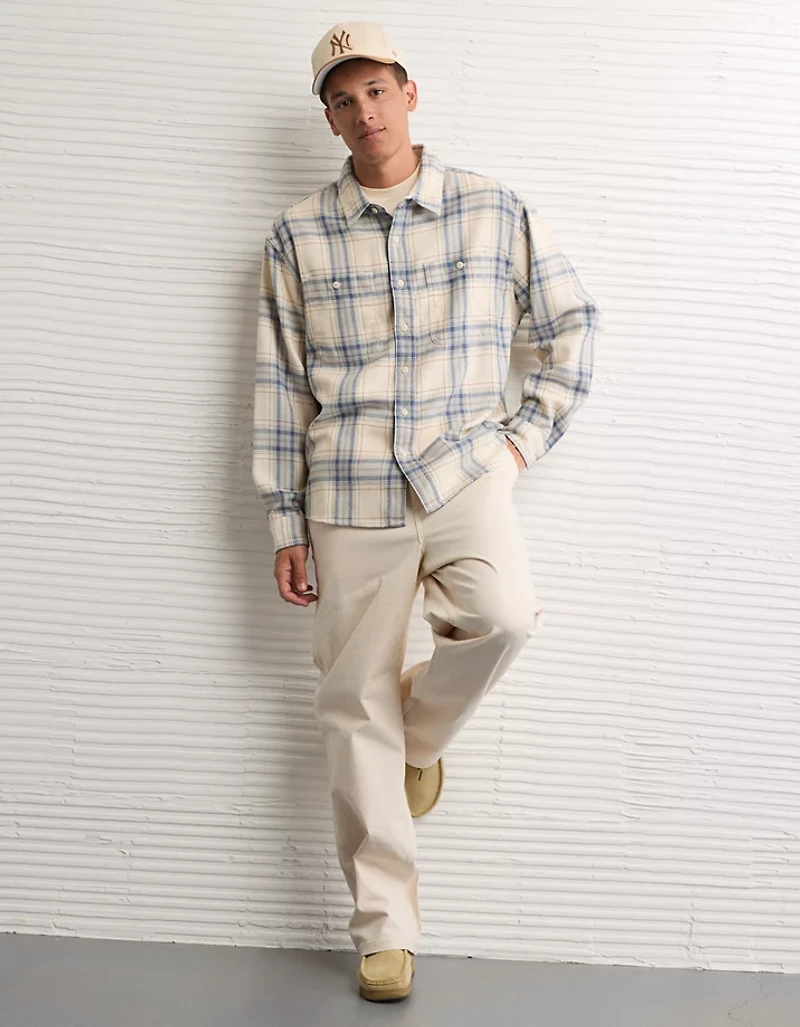 AE Textured Flannel Shirt