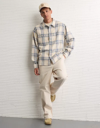 AE Textured Flannel Shirt