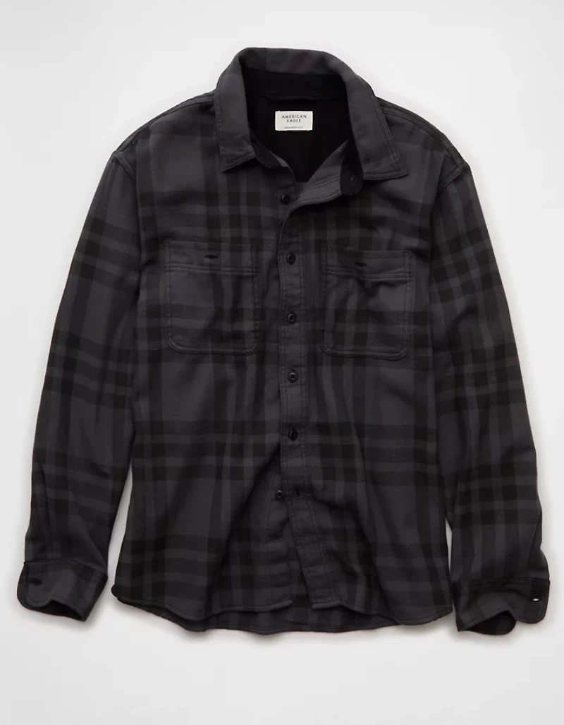 AE Textured Flannel Shirt