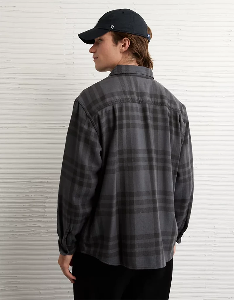 AE Textured Flannel Shirt