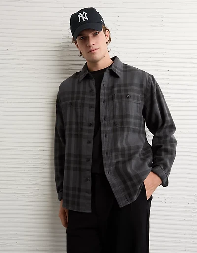 AE Textured Flannel Shirt