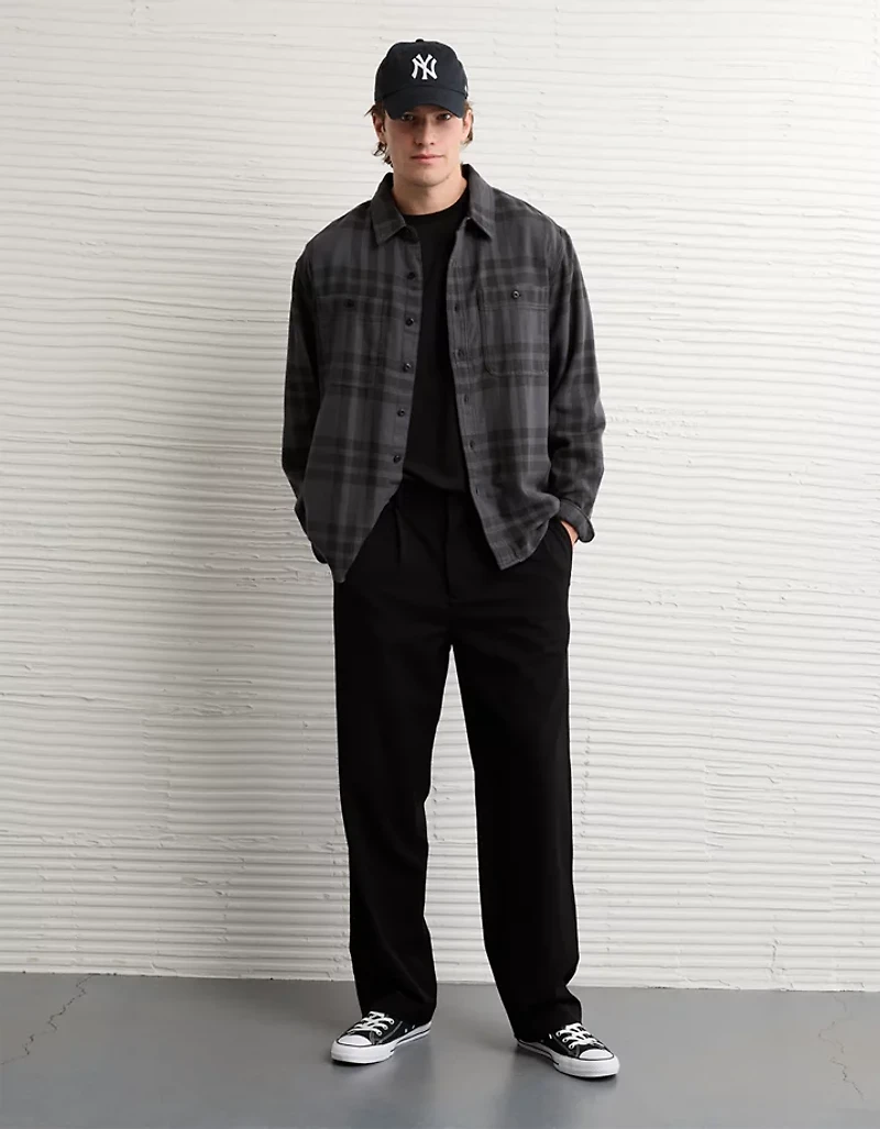 AE Textured Flannel Shirt