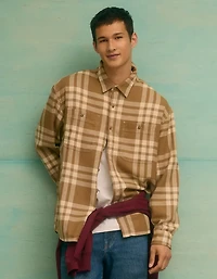 AE Textured Flannel Shirt