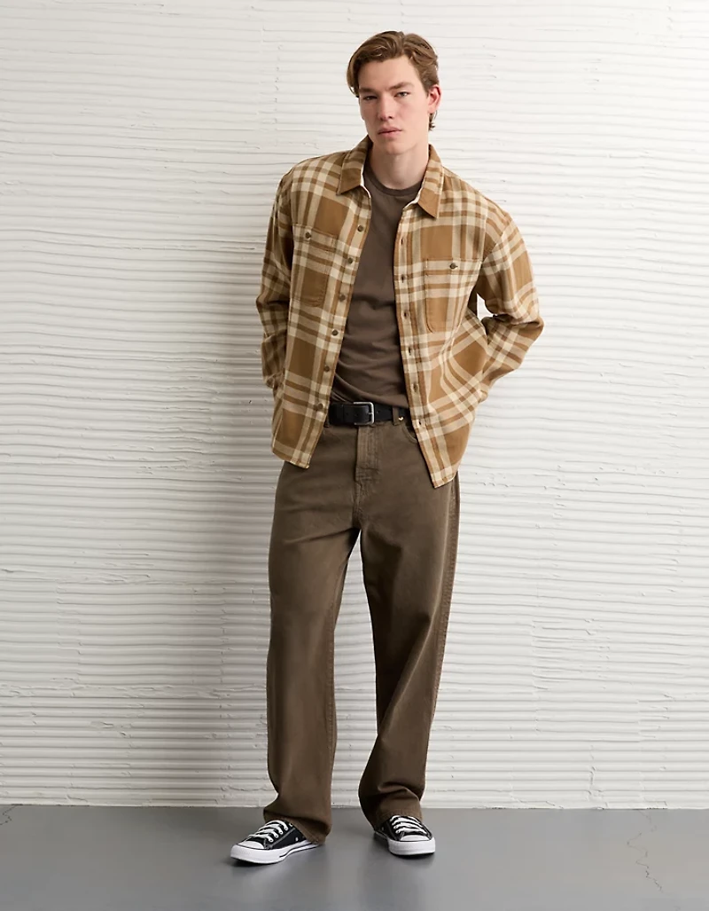 AE Textured Flannel Shirt