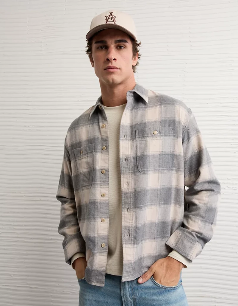 AE Relaxed Everyday Flannel Shirt